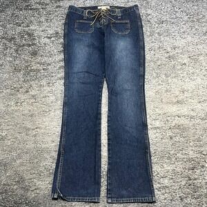 Abercrombie & Fitch Jeans Size 4 (32x33)‎ Blue Low Rise Bootcut Flared Western